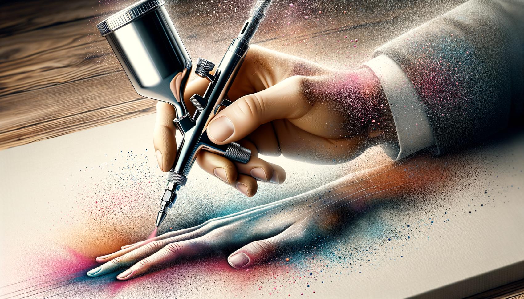 hoe airbrush gebruiken